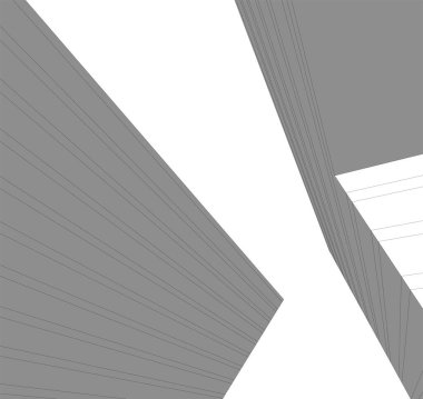 minimal geometrik şekiller, mimari çizgiler