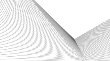 Mimari sanat konseptinde soyut çizgiler, minimum geometrik şekiller.