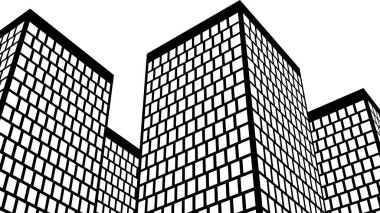 Mimari sanat konseptinde soyut çizgiler, minimum geometrik şekiller. 