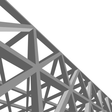 Mimari sanat konseptinde soyut çizgiler, minimum geometrik şekiller. 
