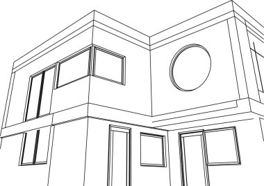 minimal geometrik şekiller, mimari çizgiler