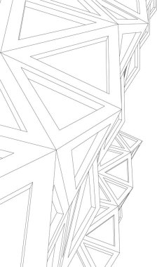 minimal geometrik şekiller, mimari çizgiler