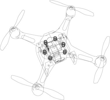 Mimari sanat konseptinde soyut çizgiler, minimum geometrik şekiller.