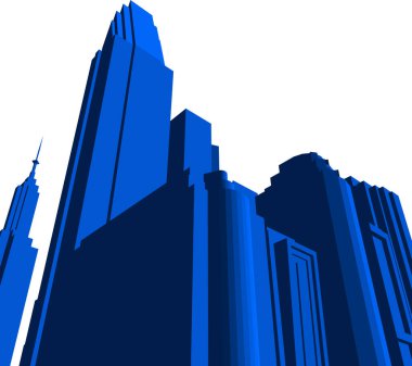 Mimari sanat konseptinde soyut çizgiler, minimum geometrik şekiller. 