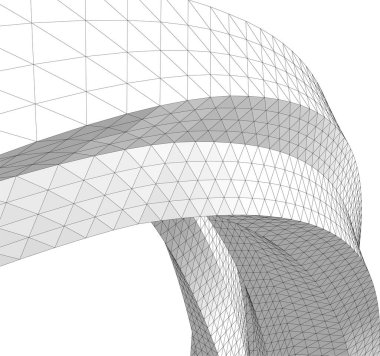 Arkaplanda mimari bina 3d illüstrasyon