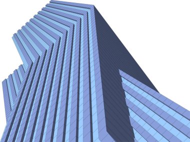 Mimari sanat konseptinde soyut çizgiler, minimum geometrik şekiller.