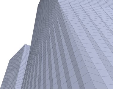 Mimari sanat konseptinde soyut çizgiler, minimum geometrik şekiller. 