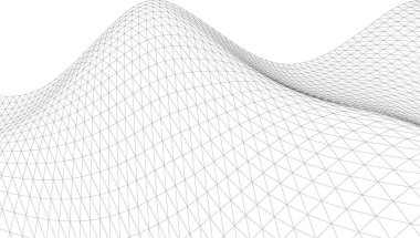 Mimari sanat konseptinde soyut çizgiler, minimum geometrik şekiller. 