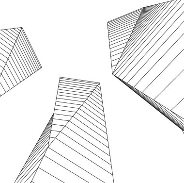 minimal geometrik şekiller, mimari çizgiler