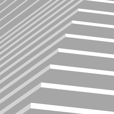 Mimari sanat konseptinde soyut çizgiler, minimum geometrik şekiller. 