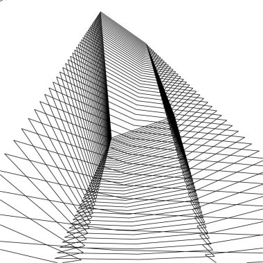 minimal geometrik şekiller, mimari çizgiler