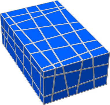 Mimari sanat konseptinde soyut çizgiler, minimum geometrik şekiller. 