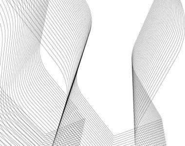 Mimari sanat konseptinde soyut çizgiler, minimum geometrik şekiller.