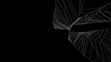 Mimari sanat konseptinde soyut çizgiler, minimum geometrik şekiller. 