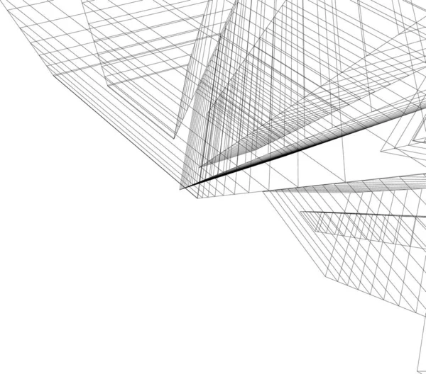 Formas Geométricas Mínimas Líneas Arquitectónicas — Archivo Imágenes Vectoriales