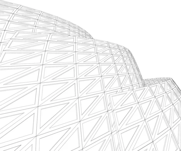 Linhas Abstratas Desenho Conceito Arte Arquitetônica Formas Geométricas Mínimas —  Vetores de Stock