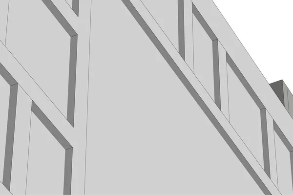 Minimale Geometrische Vormen Architectonische Lijnen — Stockvector