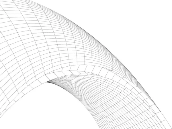 Linhas Abstratas Desenho Conceito Arte Arquitetônica Formas Geométricas Mínimas — Vetor de Stock