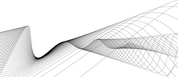 Abstrakte Zeichnungslinien Architektonischen Kunstkonzept Minimale Geometrische Formen — Stockvektor