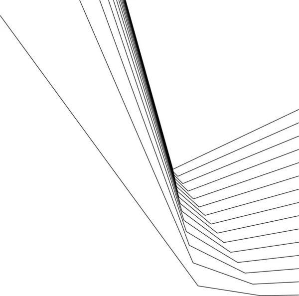 Linhas Abstratas Desenho Conceito Arte Arquitetônica Formas Geométricas Mínimas — Vetor de Stock