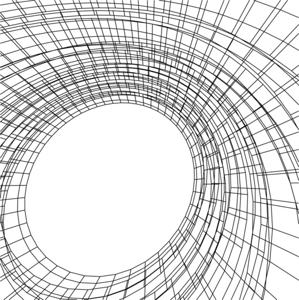 Líneas Abstractas Dibujo Concepto Arte Arquitectónico Formas Geométricas Mínimas — Archivo Imágenes Vectoriales