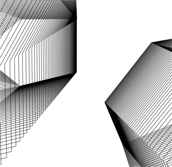 Минимальные Геометрические Формы Архитектурные Линии — стоковый вектор