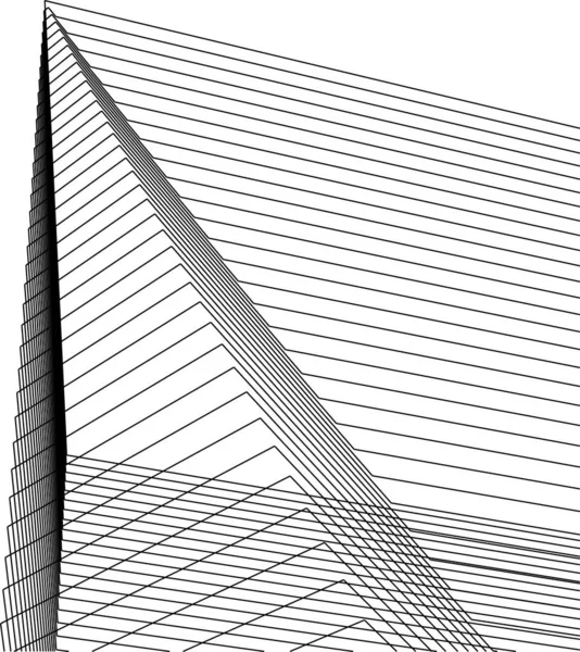 Minimalne Kształty Geometryczne Linie Architektoniczne — Wektor stockowy