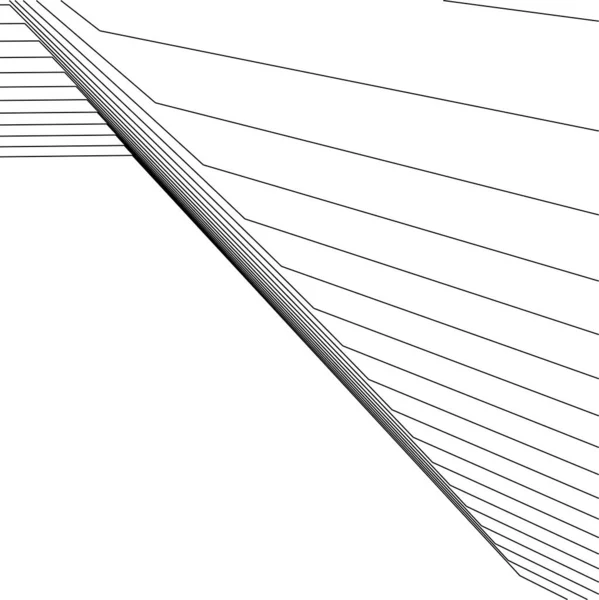 Abstracte Tekenlijnen Architectonisch Kunstconcept Minimale Geometrische Vormen — Stockvector