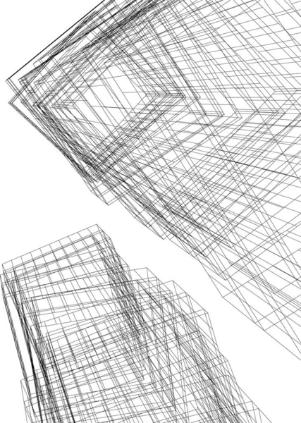 Architektura Budova Ilustrace Pozadí — Stockový vektor