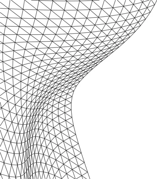 Linhas Abstratas Desenho Conceito Arte Arquitetônica Formas Geométricas Mínimas — Vetor de Stock