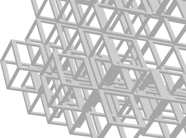 Linhas Abstratas Desenho Conceito Arte Arquitetônica Formas Geométricas Mínimas —  Vetores de Stock