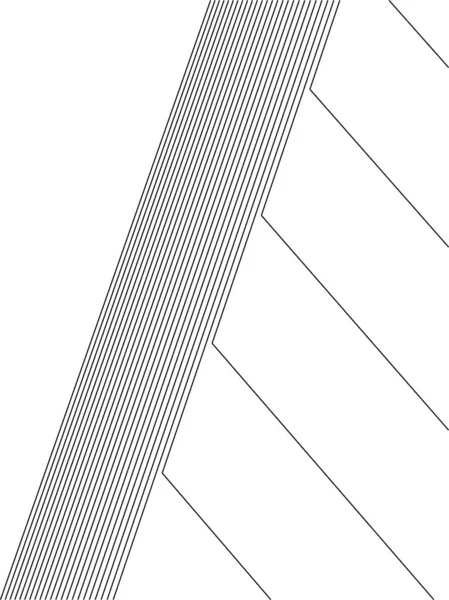 Abstracte Tekenlijnen Architectonisch Kunstconcept Minimale Geometrische Vormen — Stockvector