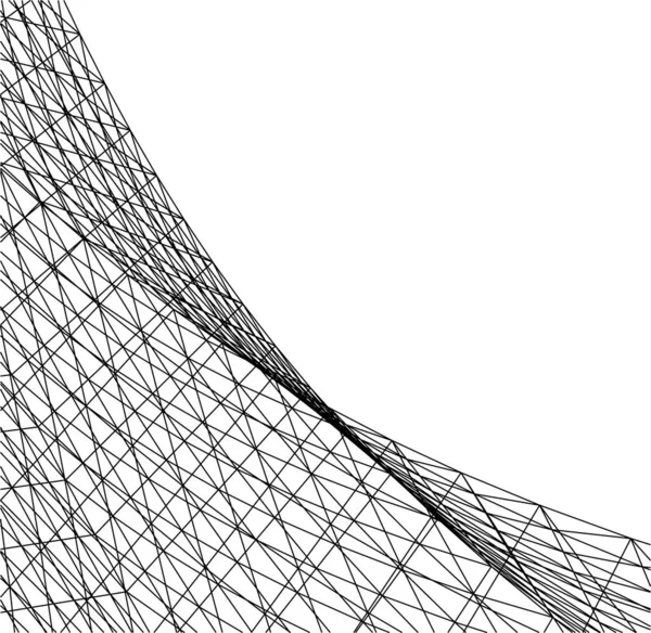 Linhas Abstratas Desenho Conceito Arte Arquitetônica Formas Geométricas Mínimas — Vetor de Stock