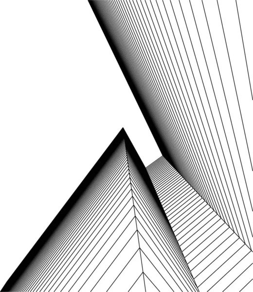 Formas Geométricas Mínimas Linhas Arquitetônicas — Vetor de Stock