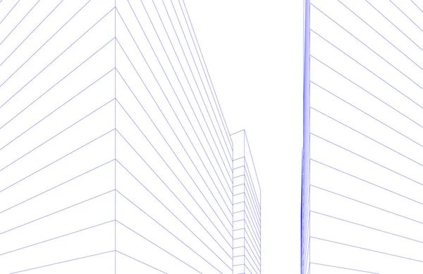 Formas Geométricas Mínimas Líneas Arquitectónicas — Archivo Imágenes Vectoriales