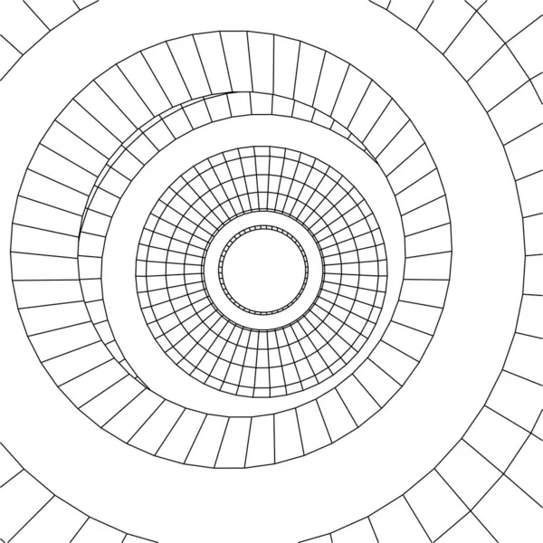 Abstracte Tekenlijnen Architectonisch Kunstconcept Minimale Geometrische Vormen — Stockvector