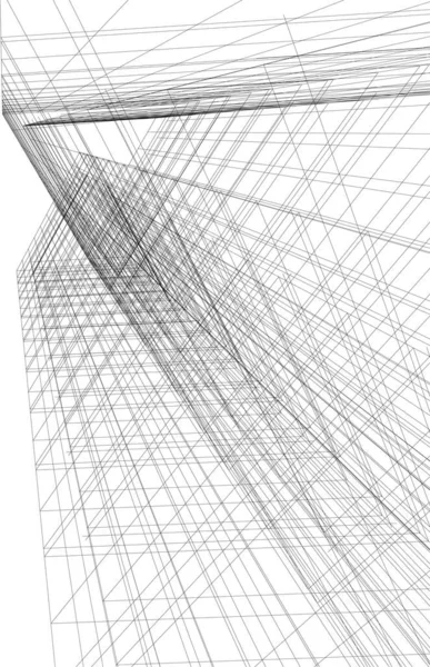 Architecture Bâtiment Illustration Sur Fond — Image vectorielle