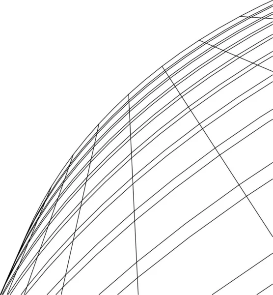 Formas Geométricas Mínimas Líneas Arquitectónicas — Archivo Imágenes Vectoriales