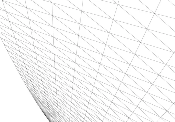 Formas Geométricas Mínimas Linhas Arquitetônicas —  Vetores de Stock