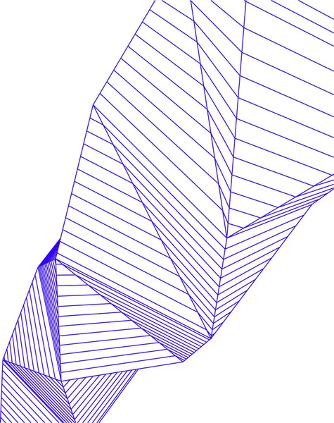 建筑艺术概念中的抽象绘图线 最小几何形状 — 图库矢量图片