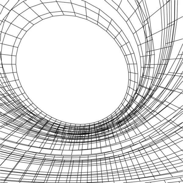 Abstrakte Zeichnungslinien Architektonischen Kunstkonzept Minimale Geometrische Formen — Stockvektor