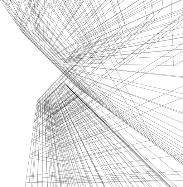 Arquitectura Edificio Ilustración Sobre Fondo — Archivo Imágenes Vectoriales