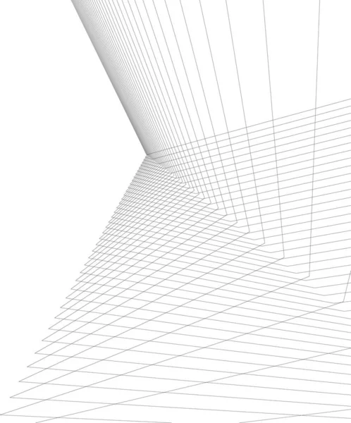 Minimale Geometrische Vormen Architectonische Lijnen — Stockvector