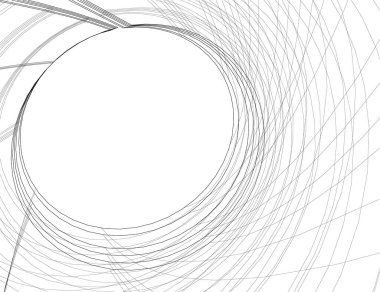Mimari sanat konseptinde soyut çizgiler, minimum geometrik şekiller. 