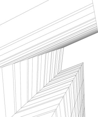 minimal geometrik şekiller, mimari çizgiler