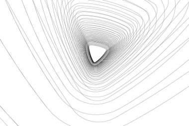 Mimari sanat konseptinde soyut çizgiler, minimum geometrik şekiller.