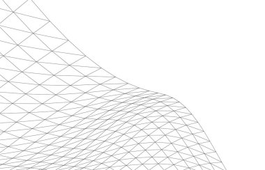 Mimari sanat konseptinde soyut çizgiler, minimum geometrik şekiller.