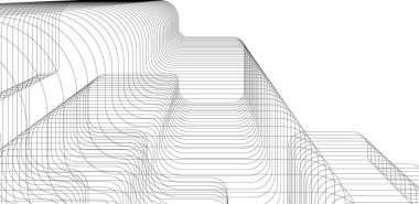 Arkaplanda mimari bina 3d illüstrasyon