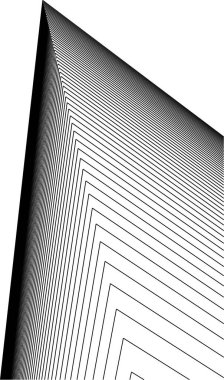 Mimari sanat konseptinde soyut çizgiler, minimum geometrik şekiller. 