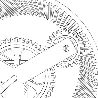 Mimari sanat konseptinde soyut çizgiler, minimum geometrik şekiller. 
